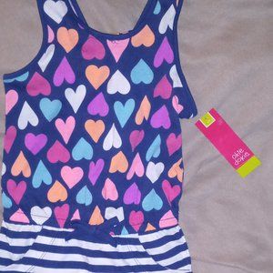 Sleeveless/shorts one piece